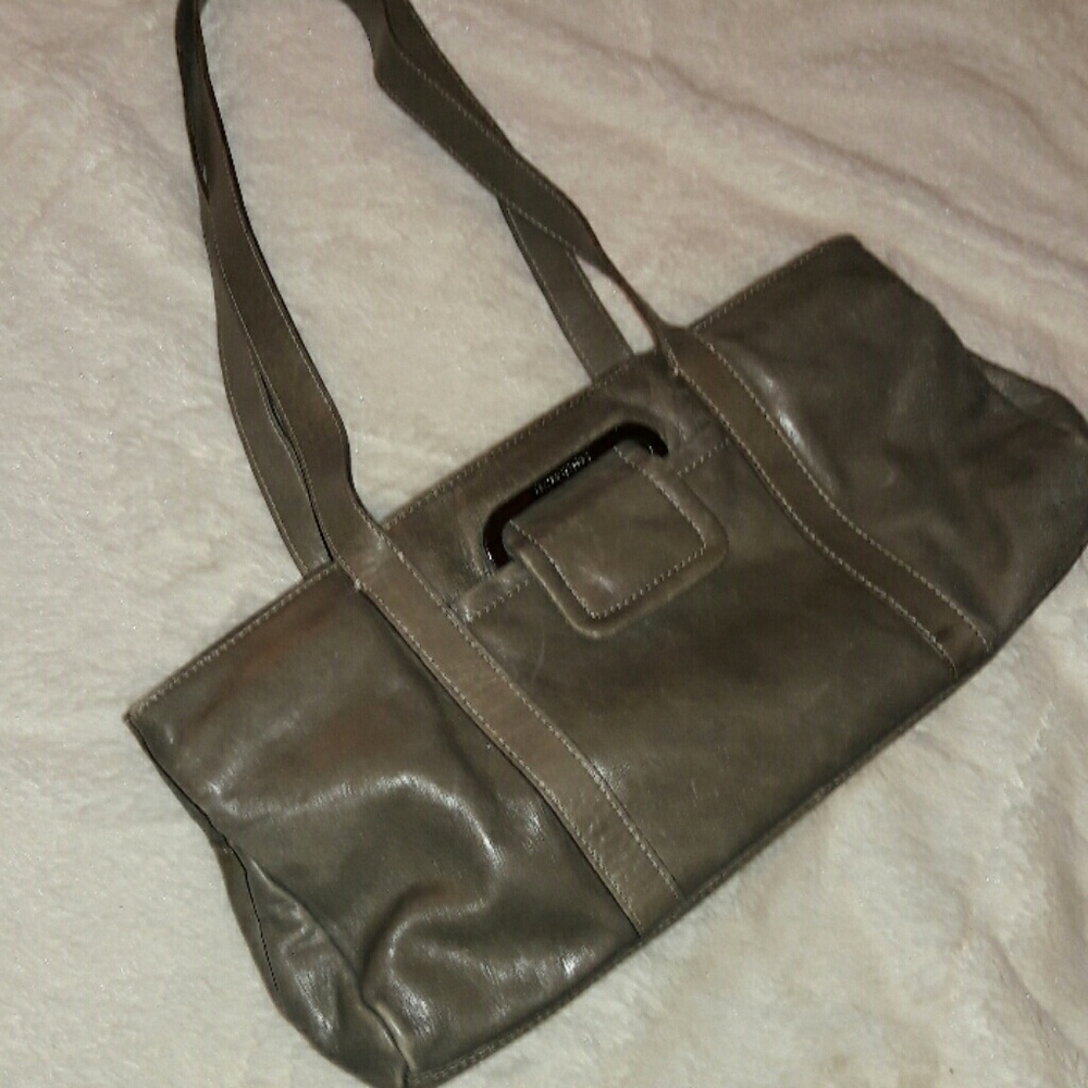 Claudio Ferrici khaki leather purse